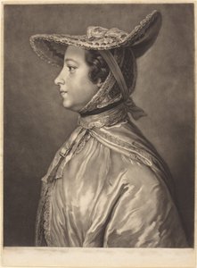 Katherine, condesa de Lincoln de James MacArdell after William Hoare