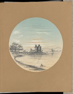 [Ruinas en la orilla] de James Makgill Heriot Maitland