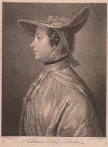 Katharine Condesa de Lincoln de James McArdell