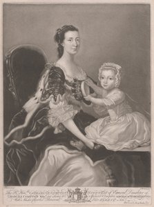 La Muy Honorable Catherine Compton..., Condesa de Egmont..., con el Señorito Charles Perceval Su Hijo Mayor