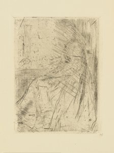 [76] Impresiones de planchas canceladas de Whistler - Maude, Seated. de James Abbott McNeill Whistler