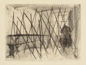 [76] Impresiones de planchas canceladas de Whistler - The Miser. de James Abbott McNeill Whistler