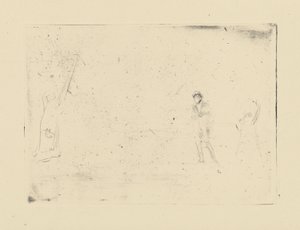 [76] Impresiones de planchas canceladas de Whistler - [Dos figuras]. de James Abbott McNeill Whistler