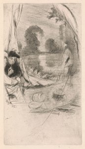 [76] Impresiones de planchas canceladas de Whistler - the Model Resting. de James Abbott McNeill Whistler