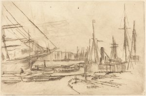Un boceto de Billingsgate de James McNeill Whistler