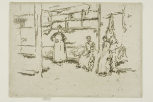 Después de la Venta, Intercambio de Ropa, Houndsditch de James Abbott McNeill Whistler