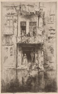 Balcón, Ámsterdam de James Abbott McNeill Whistler
