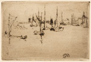 Barcazas, Dordrecht de James Abbott McNeill Whistler