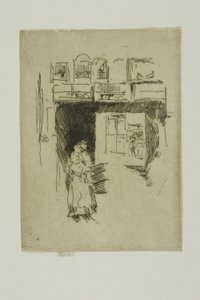Tienda de pájaros - Seven Dials de James Abbott McNeill Whistler
