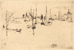 Barcos, Dordrecht de James Abbott McNeill Whistler