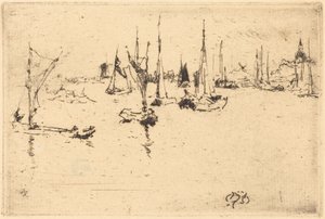 Barcas, Dordrecht de James McNeill Whistler