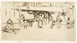 Puesto, Mercado, Loches de James Abbott McNeill Whistler