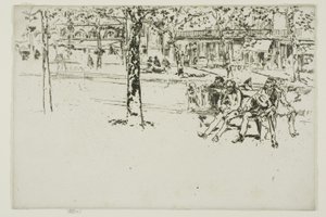 Boulevard Poissonnière, París de James Abbott McNeill Whistler