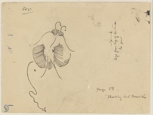 Mariposa (anverso); fragmento de mariposa (reverso)