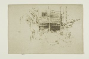 Intercambio de ropa, Houndsditch, No. 1 de James Abbott McNeill Whistler