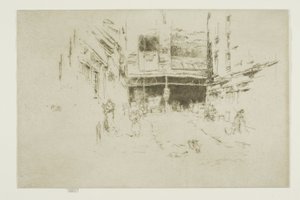 Intercambio de Ropa, Houndsditch, No. 1 de James Abbott McNeill Whistler