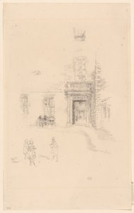 Patio, Hospital de Chelsea de James Abbott McNeill Whistler