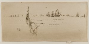 Bajando la bandera de James Abbott McNeill Whistler