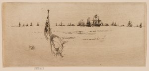 Bajando la bandera de James Abbott McNeill Whistler