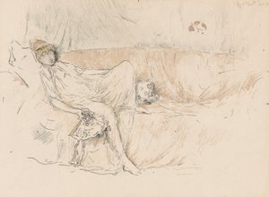 Figura vestida, reclinada de James Abbott McNeill Whistler