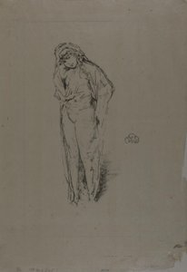 Figura drapeada, de pie de James Abbott McNeill Whistler