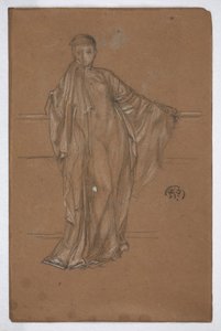 Figura Vestida en una Barandilla de James Abbott McNeill Whistler
