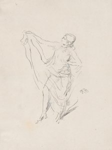Modelo drapeado, Bailarina de James McNeill Whistler