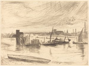 Temprano en la mañana, Battersea de James Abbott McNeill Whistler