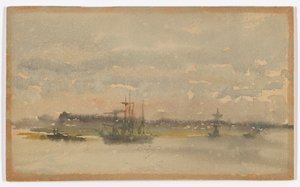 Erith–Atardecer de James Abbott McNeill Whistler