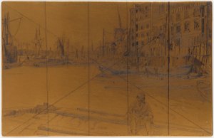 Placa de Grabado: Eagle Wharf (Tyzac Whiteley and Co.)
