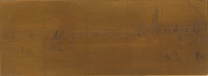 Placa de grabado: Viejo Puente de Westminster de James Abbott McNeill Whistler