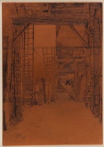 Placa de Grabado: El Quemador de Cal de James Abbott McNeill Whistler
