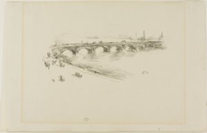 Tarde, Pequeño Puente de Waterloo de James Abbott McNeill Whistler