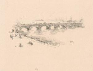 Tarde, Pequeño Puente de Waterloo de James Abbott McNeill Whistler
