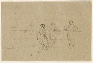 Figuras junto a una barandilla de James McNeill Whistler