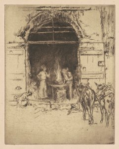 Forja ardiente de James Abbott McNeill Whistler