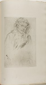 Cabeza doblada de Fumette de James McNeill Whistler