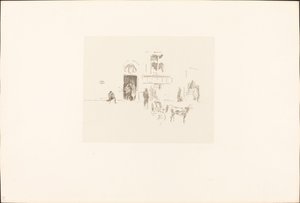 Puerta del escenario de Gaiety de James Abbott McNeill Whistler