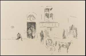 Puerta del escenario de Gaiety de James Abbott McNeill Whistler