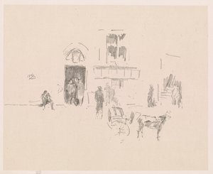 Puerta del escenario de Gaiety de James Abbott McNeill Whistler