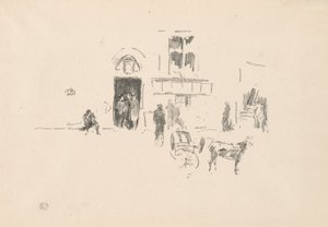 Puerta del escenario de Gaiety de James Abbott McNeill Whistler