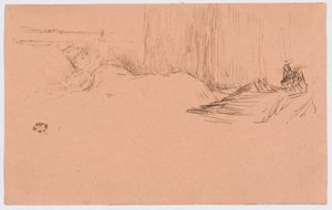 Chica leyendo en la cama de James McNeill Whistler
