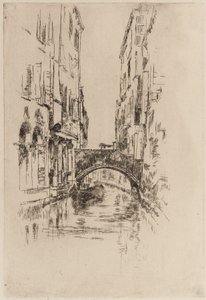 Góndola bajo un puente de James Abbott McNeill Whistler