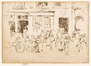 Calle Alta, Bruselas de James Abbott McNeill Whistler