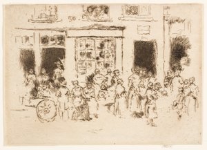 Calle Alta, Bruselas de James Abbott McNeill Whistler
