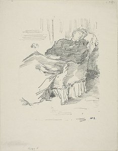 La bella dama dormida de James Abbott McNeill Whistler