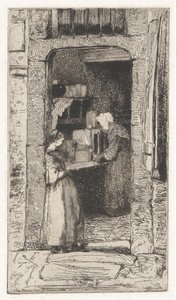 La Marchande de Moutarde (El vendedor de mostaza), del conjunto francés (Douze Eaux-Fortes d de James Abbott McNeill Whistler