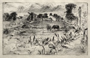 Paisaje con el caballo de James McNeill Whistler