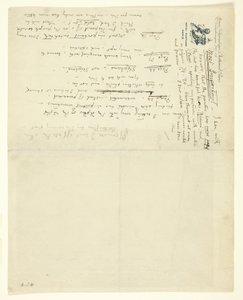 Carta a William Heinemann con correcciones para Eden versus Whistler: El baronet y la mariposa. Un San Valentín con un veredicto de James Abbott McNeill Whistler