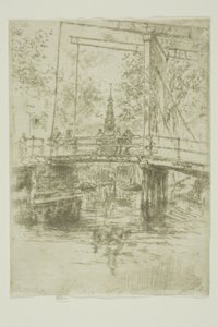 Pequeño puente levadizo, Ámsterdam de James Abbott McNeill Whistler